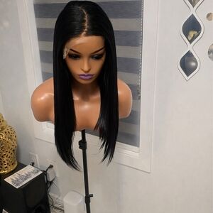 Sleek Black Hair Wig